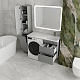 Style Line Тумба с раковиной под стиральную машину Даллас 110 R Люкс Plus подвесная серая – картинка-16